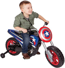 Load image into Gallery viewer, Huffy Captain America 6V Battery-Powered Ride-On