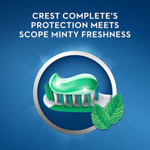 Load image into Gallery viewer, Crest Complete Whitening + Scope Toothpaste, Minty Fresh, 5.4 Ounce Triple Pack