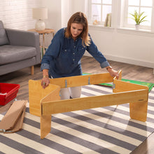 Load image into Gallery viewer, KidKraft Adventure Town Railway Train Set &amp; Table with EZ Kraft Assembly, Natural