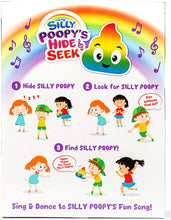Load image into Gallery viewer, WHAT DO YOU MEME? Silly Poopy&#39;s Hide &amp; Seek - The Talking, Singing Rainbow Poop Toy to Encourage Active Play Kids