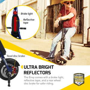 Swagtron 200W SWAGCYCLE Envy Steel Frame Folding Electric Bicycle e Bike w/Automatic Headlight – Reach 10 mph; 264 lbs Max Load
