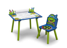 Load image into Gallery viewer, Delta Children Nickelodeon Teenage Mutant Ninja Turtles Art Desk with Dry-Erase Tabletop by