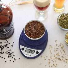 Load image into Gallery viewer, Escali Primo P115C Precision Kitchen Food Scale for Baking and Cooking, Lightweight and Durable Design, LCD Digital Display, 8&quot; x 6&quot; x 1.25&quot;, Chrome