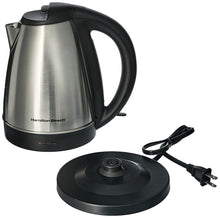 Load image into Gallery viewer, Hamilton Beach 40989 Stainless Steel Electric Cordless Kettle 7.2 Cup (1.7 Liters)