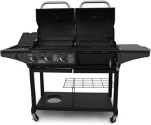 Load image into Gallery viewer, Char-Broil 463714514 Charcoal/Gas 1010 Grill Combo