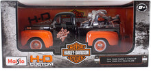 Load image into Gallery viewer, Maisto 1:24 W/B Harley Davidson 1948 Ford F1 Pick UP &amp; FLH Duo Glide 1958