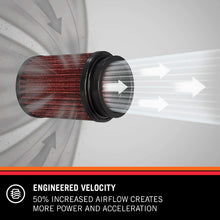 Load image into Gallery viewer, K&amp;N Universal Clamp-On Air Filter: High Performance, Premium, Washable, Replacement Engine Filter: Flange Diameter: 1.6875 In, Filter Height: 5 In, Flange Length: 0.625 In, Shape: Round, RU-0210