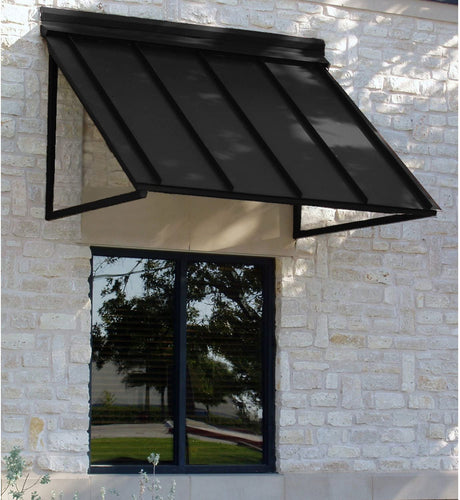 Awntech 4-Feet Houstonian Metal Standing Seam Awning, 24 by 36-Inch