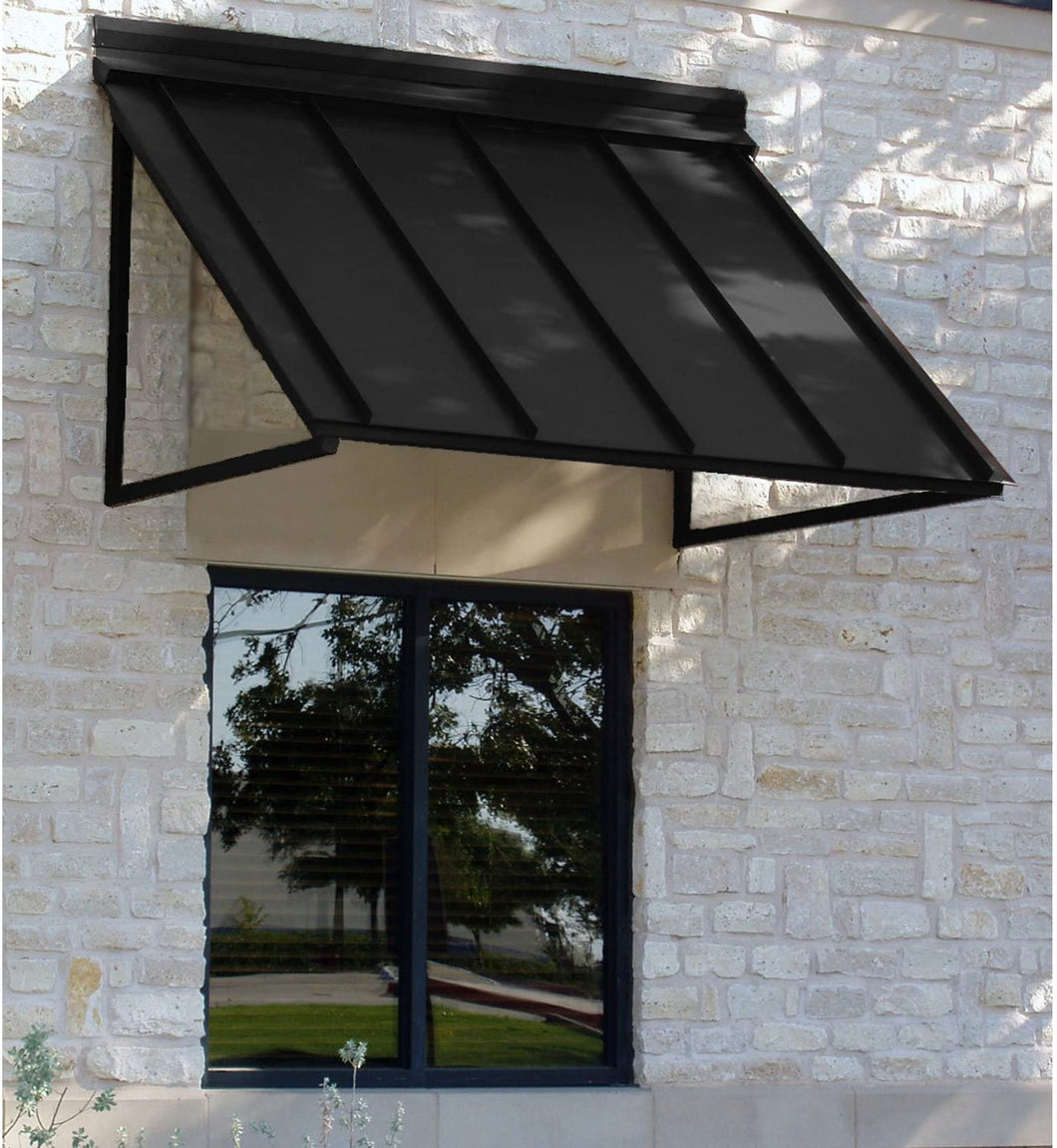 Awntech 4-Feet Houstonian Metal Standing Seam Awning, 24 by 36-Inch