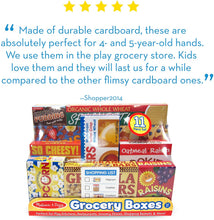 Load image into Gallery viewer, Melissa &amp; Doug Grocery Boxes for Pretend Kitchens and Shopping (11 Piece)