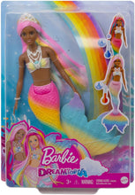 Load image into Gallery viewer, Barbie Dreamtopia Rainbow Magic Mermaid Doll with Rainbow Hair and Water-Activated Color Change Feature, Gift for 3 to 7 Year Olds