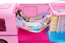 Load image into Gallery viewer, Barbie Camper Pops Out into Play Set with Pool!