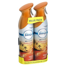 Load image into Gallery viewer, Febreze Odor-Eliminating Air Freshener, Hawaiian Aloha, Pack of 2, 8.8 oz each