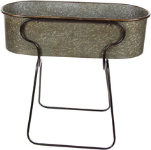 Load image into Gallery viewer, Deco 79 Metal Planter Stand, Gray/Black, 36&quot; x 38&quot;
