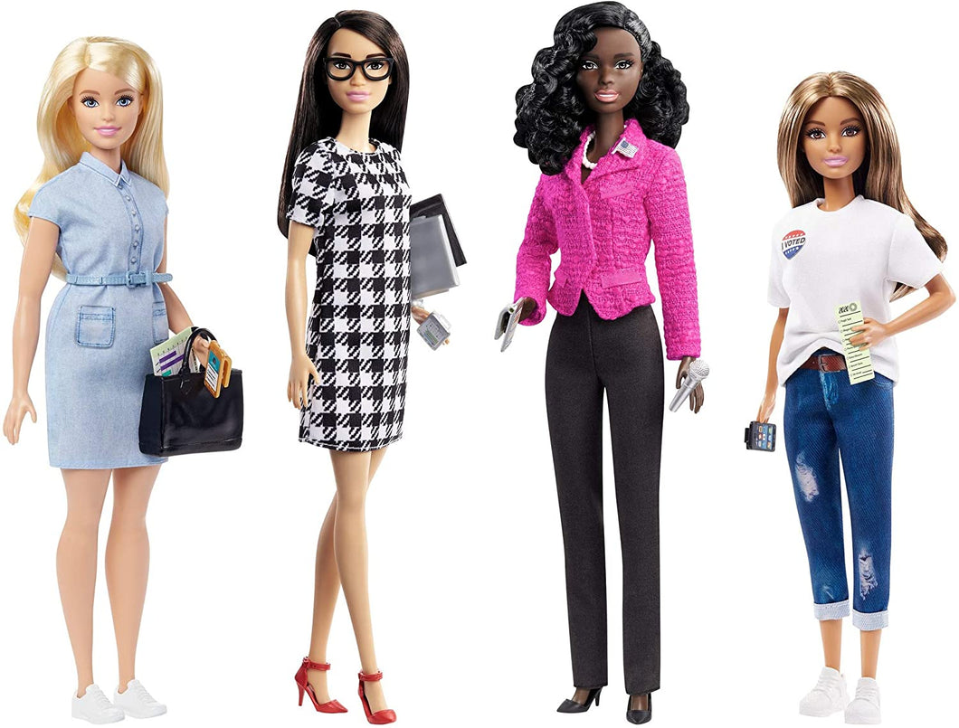 Barbie Campaign Team Giftset with Four 12-in/30.40-cm Dolls & Accessories