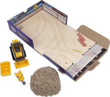 Load image into Gallery viewer, Kinetic Sand, Construction Site Folding Sandbox Playset with Vehicle and 2lbs