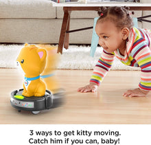 Load image into Gallery viewer, Fisher-Price Laugh &amp; Learn Crawl-After Cat on a Vac, Musical Baby Toy