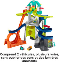 Load image into Gallery viewer, Fisher-Price Little People Launch and Loop Raceway, Vehicle Playset for Toddlers and Preschool Kids