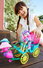 Load image into Gallery viewer, Enchantimals Seahorse Carriage SANDELLA Seahorse Doll and PLAYSET