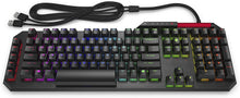 Load image into Gallery viewer, Omen by HP Sequencer Wired USB Mechanical Optical Gaming Keyboard – 10X Faster – Blue Switch - Volume Roller Bar – 16.8M RGB Colors – Anti Ghosting