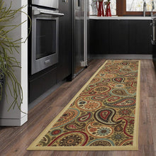 Load image into Gallery viewer, Ottomanson Ottohome Collection Contemporary Paisley Design Non-Skid (Non-Slip) Rubber Backing Area Rug-