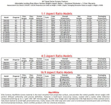 Load image into Gallery viewer, Elite Screens Tripod Series, Adjustable Multi Aspect Ratio Portable Indoor Outdoor Projector Screen