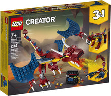 Load image into Gallery viewer, LEGO Creator 3in1 Fire Dragon 31102 Building Kit, Cool Buildable Toy for Kids, New 2020 (234 Pieces)