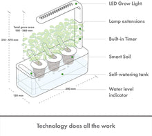 Load image into Gallery viewer, Click &amp; Grow Smart Garden 3 Indoor Herb Garden (Includes Basil Plant Pods), Beige