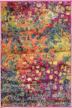 Load image into Gallery viewer, Unique Loom Jardin Collection Colorful Abstract Multi Area Rug (2' x 3')