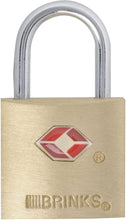 Load image into Gallery viewer, Brinks 161-20471 TSA Approved 22mm Luggage Lock Solid Brass, 4-Pack
