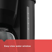 Load image into Gallery viewer, BLACK+DECKER 5-Cup Coffeemaker, Black, DCM600B
