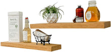 Load image into Gallery viewer, Del Hutson Designs Handmade inch Rustic Pine Floating Wall Shelves (Set of 2)…