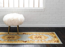 Load image into Gallery viewer, Unique Loom Versailles Collection Traditional Classic Light Blue Runner Rug (2' 2 x 6' 0)