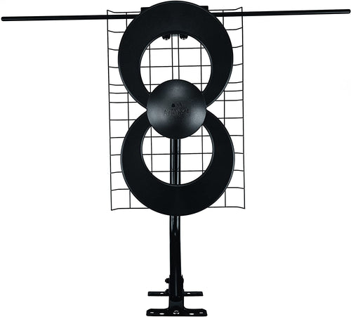 Antennas Direct ClearStream Eclipse TV Antenna, 35+ Miles/55+ KM Range, Multi-Directional, Grips to Walls/Windows with Sure Grip Strip