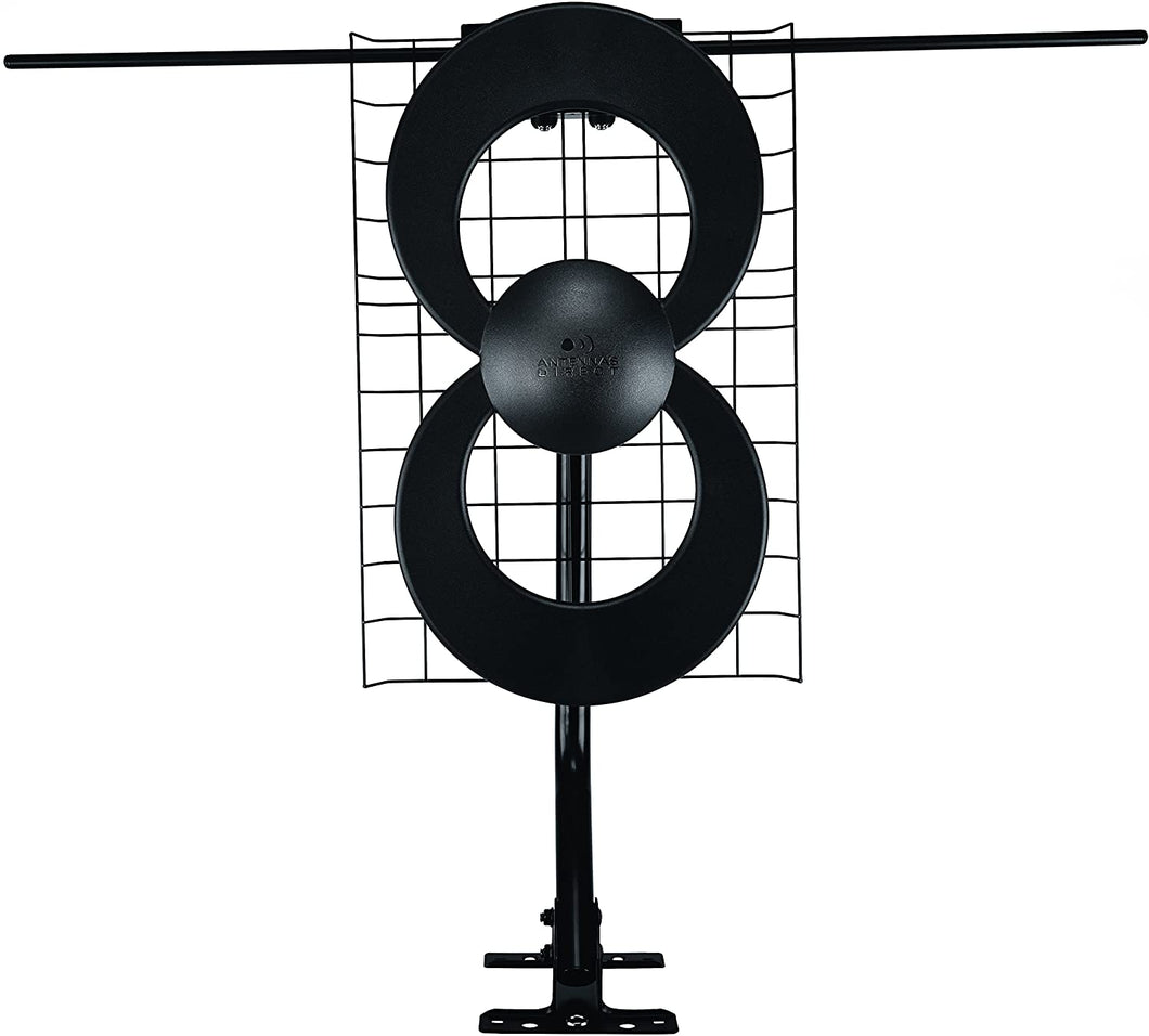 Antennas Direct ClearStream Eclipse TV Antenna, 35+ Miles/55+ KM Range, Multi-Directional, Grips to Walls/Windows with Sure Grip Strip