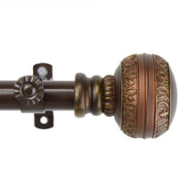Load image into Gallery viewer, Rod Desyne Ornament Window Curtain Rod Set