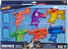 Load image into Gallery viewer, NERF Fortnite Micro Ice Storm Collection -- Includes 6 Microshots Blasters &amp; 12 Official Elite Darts -- for Youth, Teens, Adults