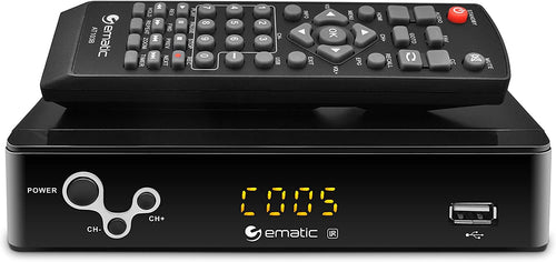 Digital Converter, Ematic Digital TV Converter Box with Recording, Playback, & Parental Controls [ AT103B ]