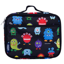 Load image into Gallery viewer, Wildkin 33600 Lunch Box, Insulated, Moisture Resistant, and Easy to Clean with Helpful Extras for Quick and Simple Organization, Olive Kids Design, Monsters