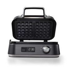 Load image into Gallery viewer, Calphalon Intellicrisp Waffle Maker, Dark Stainless Steel