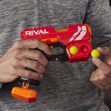 Load image into Gallery viewer, NERF Rival Knockout XX-100 Blaster -- Round Storage, 90 FPS Velocity, Breech Load -- Includes 2 Official Rival Rounds -- Team Red