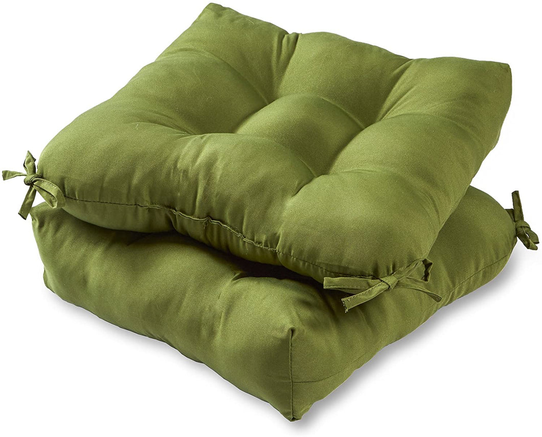 Greendale Home Fashions 20-inch Outdoor Chair Cushion (set of 2), Hunter