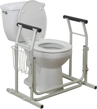 Load image into Gallery viewer, Drive Medical Stand Alone Toilet Safety Rail, White, EA