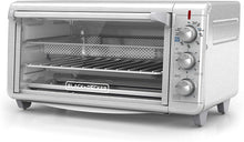 Load image into Gallery viewer, Black+Decker TO3265XSSD Extra Wide Crisp ‘N Bake Air Fry Toaster Oven, Silver, Fits 9&quot; x 13&quot; Pan
