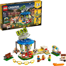 Load image into Gallery viewer, LEGO Creator 3in1 Fairground Carousel 31095 Building Kit (595 Pieces)