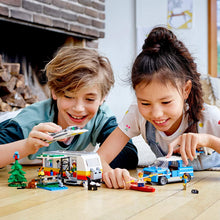 Load image into Gallery viewer, LEGO Creator 3in1 Caravan Family Holiday 31108 Vacation Toy Building Kit for Kids Who Love Creative Play and Camping Adventure Playsets with Cute Animal Figures