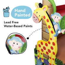 Load image into Gallery viewer, Fantasy Fields - Sunny Safari Wooden Kids Bookshelf with Hand Crafted Designs &amp; Toy Storage - Green