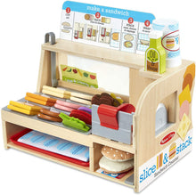Load image into Gallery viewer, Melissa &amp; Doug Slice &amp; Stack Sandwich Counter