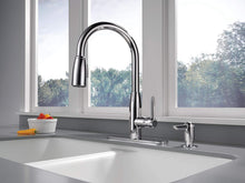 Load image into Gallery viewer, Peerless Single-Handle Kitchen Sink Faucet with Pull Down Sprayer and Soap Dispenser, Chrome P88103LF-SD-L