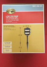 Load image into Gallery viewer, Hampton Bay Low Voltage 11-Watt Black Incandescent 3-Tier Halogen Path Light